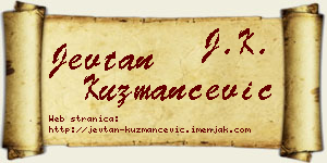 Jevtan Kuzmančević vizit kartica